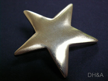 gold star earrings