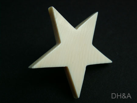 ivory star earrings